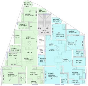 Rams Sakura Rams Sakura Cluster Plan from 1st to 5th Floor 1