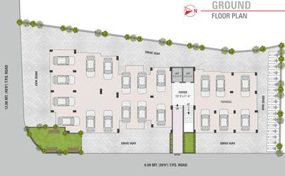 Project Image of 1710.0 - 1800.0 Sq.ft 3 BHK Apartment for buy in JDR Amrut Bindu Residency