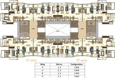 Project Image of 384.0 - 634.0 Sq.ft 1 BHK Apartment for buy in Arkade Art Phase 1