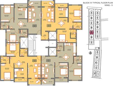 Project Image of 584.0 - 1264.0 Sq.ft 1 BHK Apartment for buy in Sree Vardhana Constellation
