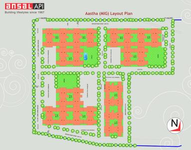 Ansal Aastha Mig Zone II Layout Plan 1