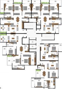 Project Image of 1705 Sq.ft 3 BHK Apartment / Flat for sale in Kodailbail for Rs. 12800000