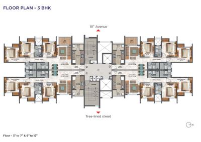 Project Image of 1262 Sq.ft 3 BHK Apartment / Flat for sale in Dombivli East for Rs. 13600000