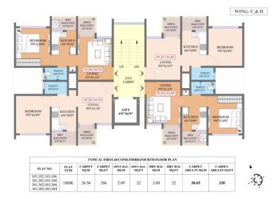 Project Image of 0.0 - 329.91 Sq.ft 1 BHK Apartment for buy in Platinum Nirvana