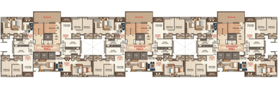Project Image of 780.38 - 1114.06 Sq.ft 2 BHK Apartment for buy in Kumar Parc Residences A2
