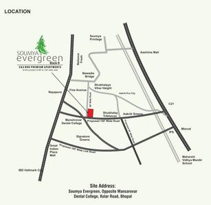 Project Image of 1210.0 - 1464.0 Sq.ft 2 BHK Apartment for buy in Soumya Evergreen Block 9