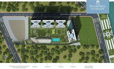 Project Image of 0.0 - 1176.06 Sq.ft 3 BHK Apartment for buy in Kasturi The Balmoral Riverside Tower C Phase I