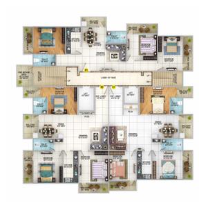 Project Image of 1281.0 - 1834.0 Sq.ft 3 BHK Apartment for buy in Kula Sapphire