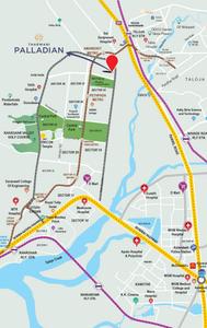 Project Image of 611.0 - 849.0 Sq.ft 2 BHK Apartment for buy in Tharwani Palladian