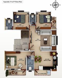Project Image of 0.0 - 1732.0 Sq.ft 3 BHK Apartment for buy in Gamne Archit Avenue