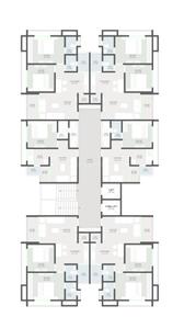 Kuber Heights Heights Cluster Plan from 1st to 6th Floor 1