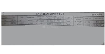 Project Image of 637.01 - 1068.0 Sq.ft 1 BHK Apartment for buy in Kanchan Sunratna