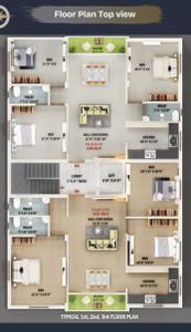 Project Image of 1110.0 - 1116.0 Sq.ft 3 BHK Apartment for buy in Yogalakshmi Vijay Sakthi Flats