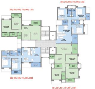 Project Image of 1456 Sq.ft 3 BHK Apartment / Flat for sale in Warje for Rs. 19000000