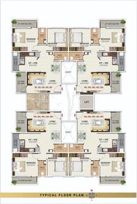 Aaradhya Splendor Splendor Cluster Plan from 1st to 5th Floor 1