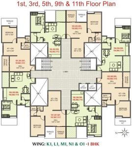 Project Image of 399.0 - 1195.0 Sq.ft 1 BHK Apartment for buy in Shree Sai Swapna Nagari