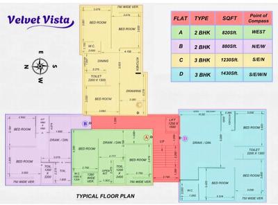 Project Image of 820.0 - 1430.0 Sq.ft 2 BHK Apartment for buy in Velvet Vista