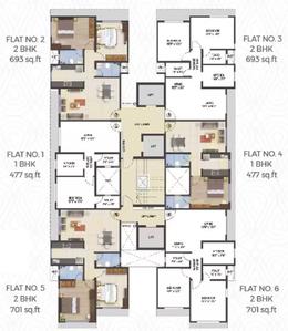 Project Image of 477.0 - 701.0 Sq.ft 1 BHK Apartment for buy in Anchor Residency