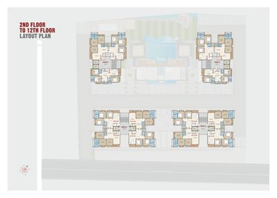 Project Image of 932.0 - 1042.0 Sq.ft 3 BHK Apartment for buy in Trinetra By Courtyard
