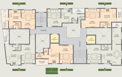 Project Image of 248.0 - 479.0 Sq.ft 1 RK Apartment for buy in Jay Ganesh Royal Bliss
