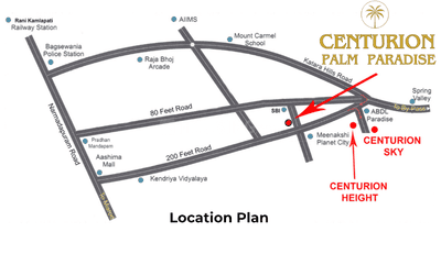 Project Image of 1475.0 - 1900.0 Sq.ft 3 BHK Apartment for buy in Centurion Palm Paradise