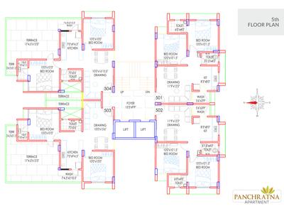 Project Image of 1590 Sq.ft 3 BHK Apartment / Flat for sale in Athwa for Rs. 7500000