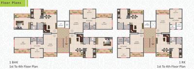 Project Image of 416.0 - 640.0 Sq.ft 1 RK Apartment for buy in Royal Nest