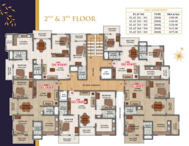 Project Image of 930.0 - 1615.0 Sq.ft 2 BHK Apartment for buy in V K Superior