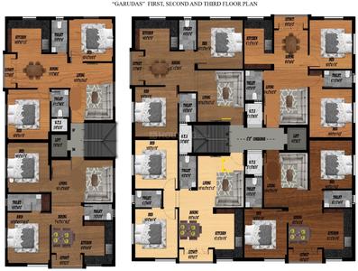 Project Image of 870.0 - 900.0 Sq.ft 2 BHK Apartment for buy in Sri Krishna Garudas 