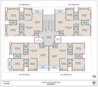 Project Image of 1163.36 - 1286.83 Sq.ft 2 BHK Apartment for buy in Raj Laxmi Vivaan Residency