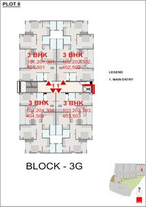 Project Image of 675.76 - 793.62 Sq.ft 3 BHK Apartment for buy in Meera Shantivanam Phase 3 Plot 8