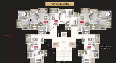 Project Image of 990 Sq.ft 2 BHK Apartment / Flat for sale in Nigdi for Rs. 8000000