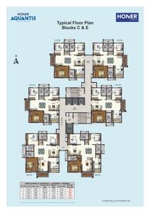 Project Image of 852.61 - 1675.0 Sq.ft 2 BHK Apartment for buy in Honer Aquantis