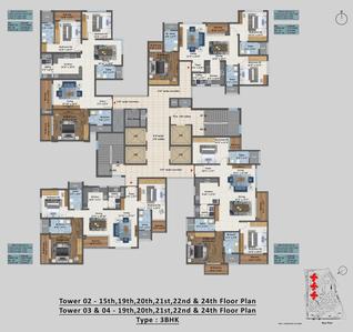 Project Image of 1794.0 - 5143.0 Sq.ft 2.5 BHK Apartment for buy in Sattva Aangane