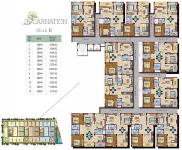 Project Image of 910.0 - 1503.0 Sq.ft 2 BHK Apartment for buy in JS Carnation
