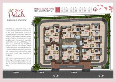 Project Image of 900.0 - 1080.0 Sq.ft 2 BHK Apartment for buy in SGM Petals