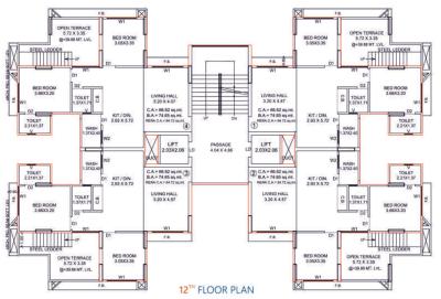 Project Image of 649.06 - 883.39 Sq.ft 2 BHK Apartment for buy in Hasti Shree Hari Sakar
