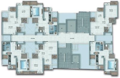 Project Image of 380.0 - 764.0 Sq.ft 1 BHK Apartment for buy in Provident Palm Vista