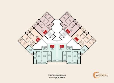Project Image of 1334.72 - 2411.12 Sq.ft 2 BHK Apartment for buy in Tridentia Panache 