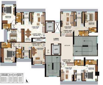 Project Image of 384.0 - 630.0 Sq.ft 1 BHK Apartment for buy in Jay Krishna