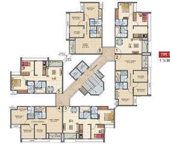 Project Image of 0.0 - 529.91 Sq.ft 1 BHK Apartment for buy in Laxmi Avenue D Phase III
