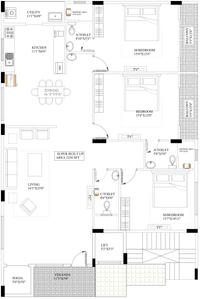 Charith Aquamarine Aquamarine Cluster Plan For Typical Floor Plan 1