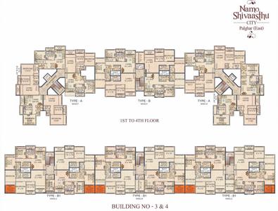 Project Image of 387.0 - 646.0 Sq.ft 1 BHK Apartment for buy in S S Namo Shivaasthu City Building No 3