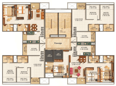 Project Image of 638.3 - 981.67 Sq.ft 2 BHK Apartment for buy in Kumar Palmspring Towers