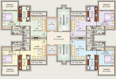 Project Image of 410.0 - 411.0 Sq.ft 1 BHK Apartment for buy in Charms Heights Phase II A1 A2