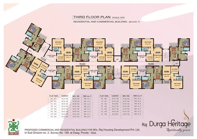 Project Image of 474.0 - 500.0 Sq.ft 1 BHK Apartment for buy in Raj Durga Heritage