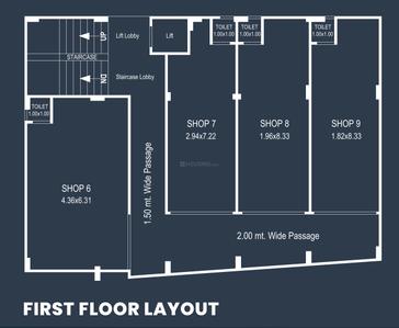 Project Image of 630.44 - 722.47 Sq.ft 2 BHK Apartment for buy in Shelza Copper Plaza