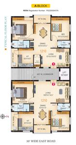 Project Image of 0.0 - 1209.97 Sq.ft 2 BHK Apartment for buy in GGK Crown Block A