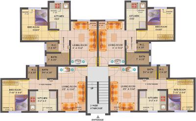 Poddar Samruddhi Complex Cluster Plan 1