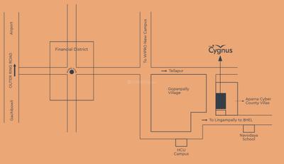 Project Image of 0.0 - 1229.99 Sq.ft 2 BHK Apartment for buy in Primark Cygnus Block A